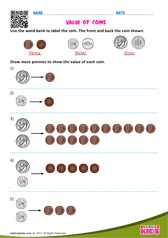 Value of coins